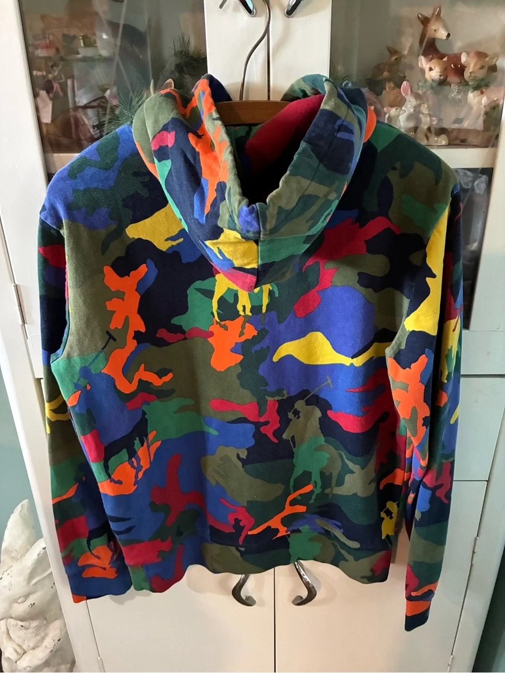 Polo Ralph Lauren Polo Player Camo Hoodie sz S euc
